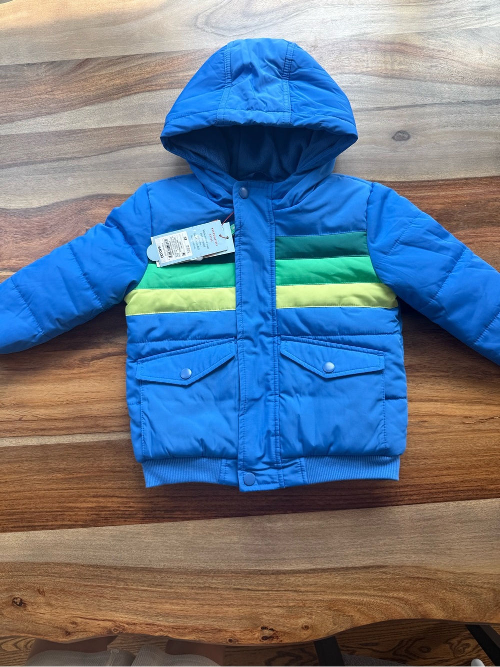 Blue Kids 3T Winter Puffer Jacket
